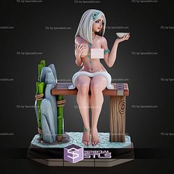 Hot Spring Girl Mia 130mm ALT STL Files