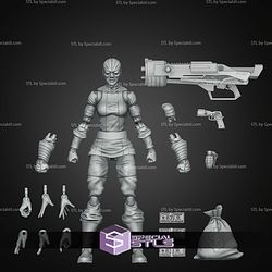 Hydra Female Soldier 1 12 Army Builder Action Figure STL Files