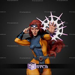 Jean Grey Master Mind On Fire STL Files