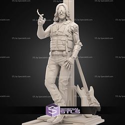 Johnny Silverhand Various Pose STL Miniatures