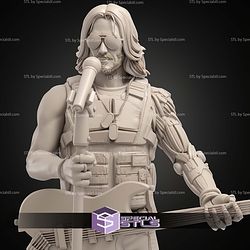 Johnny Silverhand Various Pose STL Miniatures
