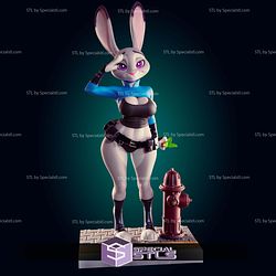 Judy Hops Bunny Cop STL Files