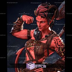 Karlach Baldurs Gate 3 Strong Pose STL Files