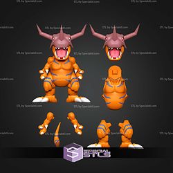 Life Size Greymon Digimon STL Files