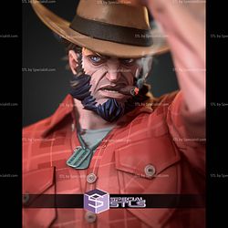 Logan Wolverine Cowboy 212mm STL Files