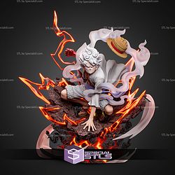 Luffy Gear 5 Super Diorama STL Files