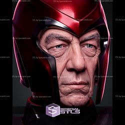 Magneto Ian Mckellen Portrait Bust 329mm STL Files