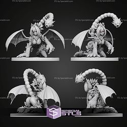 Manticore Monster Girl Encyclopedia 166mm STL Files