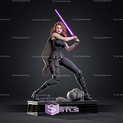 Mara Jade With Lightsaber STL Files
