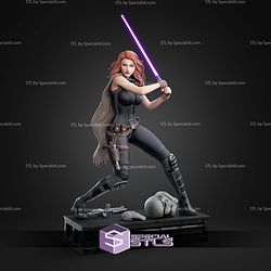 Mara Jade With Lightsaber STL Files