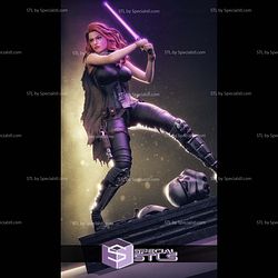 Mara Jade With Lightsaber STL Files