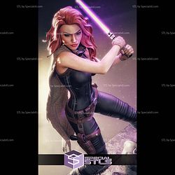 Mara Jade With Lightsaber STL Files
