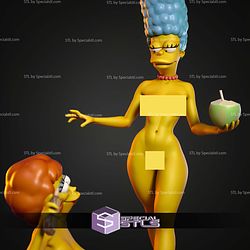 Marge Simpson And Maude Flanders ALT STL Files