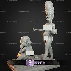 Marge Simpson And Maude Flanders ALT STL Files