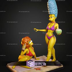 Marge Simpson And Maude Flanders STL Files