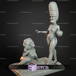Marge Simpson And Maude Flanders STL Files