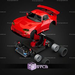 Model Kit Car STL Files Viper GTS R 1999