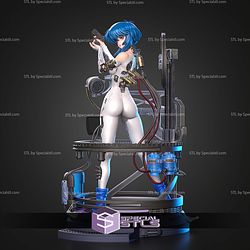 Motoko Kusanagi Ghost In The Shell Lab 241mm STL Files