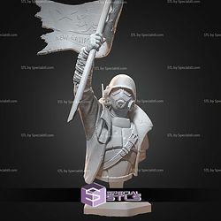 NCR Ranger Fallout Revolution Bust 170mm STL Files