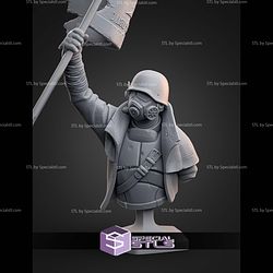 NCR Ranger Fallout Revolution Bust 170mm STL Files