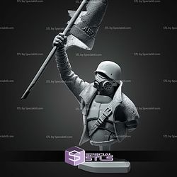 NCR Ranger Fallout Revolution Bust 170mm STL Files