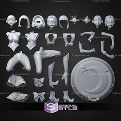 Ochaco And Togasailors 130mm MHA School Girl STL Files