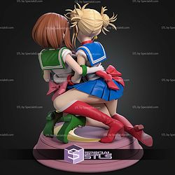 Ochaco And Togasailors 130mm MHA School Girl STL Files