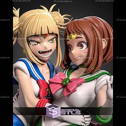 Ochaco And Togasailors 130mm MHA School Girl STL Files