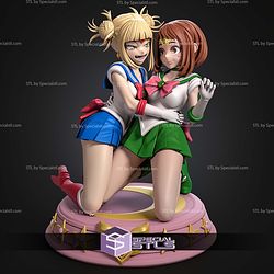 Ochaco And Togasailors 130mm MHA School Girl STL Files