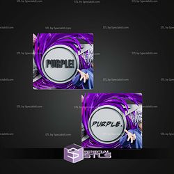 Purple Sorcerer Poster Gojo Toji 256mm Build Plate STL Files