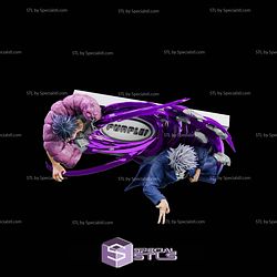 Purple Sorcerer Poster Gojo Toji 256mm Build Plate STL Files