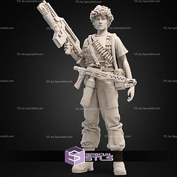 Ripley Aliens Various Pose STL Miniatures