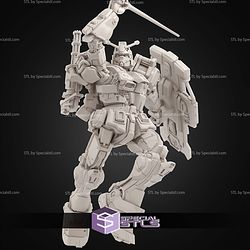 RX78 GE Various Pose STL Miniatures