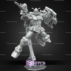 RX78 GE Various Pose STL Miniatures