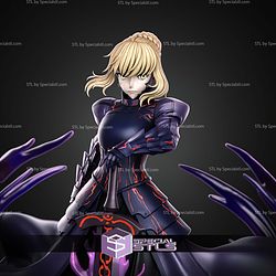 Saber Alter Fate Stay Night Without Mask 290mm STL Files