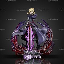Saber Alter Fate Stay Night Without Mask 290mm STL Files