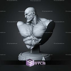 Sagat Kick Pose Buddha Base Bust 144mm STL Files