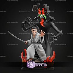 Samurai Jack Diorama 300mm STL Files