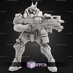 Samurai Mech Various Pose STL Miniatures