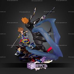 Sora Vs Roxas Kingdom Hearts II 264mm STL Files