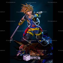 Sora Vs Roxas Kingdom Hearts II 264mm STL Files