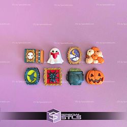 Spooky Coffin Shelf Multi Clicker Keychain Fidget Toy Bundle STL Files