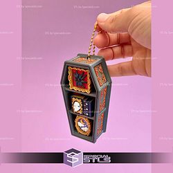 Spooky Coffin Shelf Multi Clicker Keychain Fidget Toy Bundle STL Files