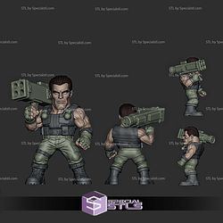 Super Basic STL Arnold Schwarzenegger 1985 Multipart No Ams