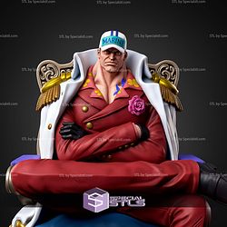 Akainu On Throne STL Files