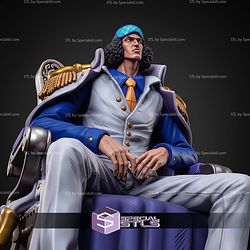 Aokiji On Throne One Piece STL Files