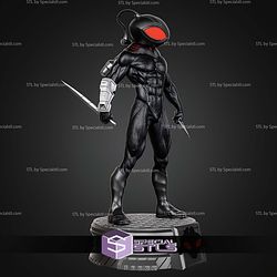 Black Manta Museum Pose STL Files
