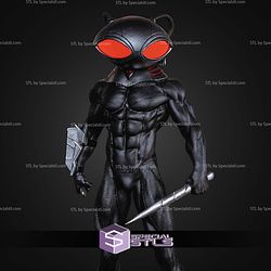 Black Manta Museum Pose STL Files