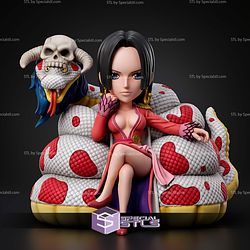 Boa Hancock On Snake Chibi STL Files