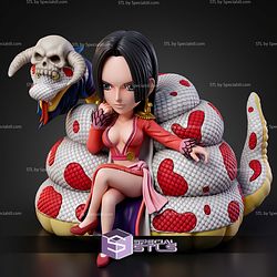 Boa Hancock On Snake Chibi STL Files
